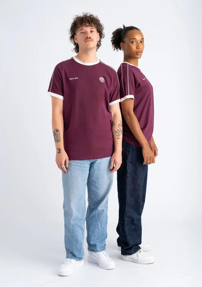 T-Shirt  "Retro Sport" aubergine