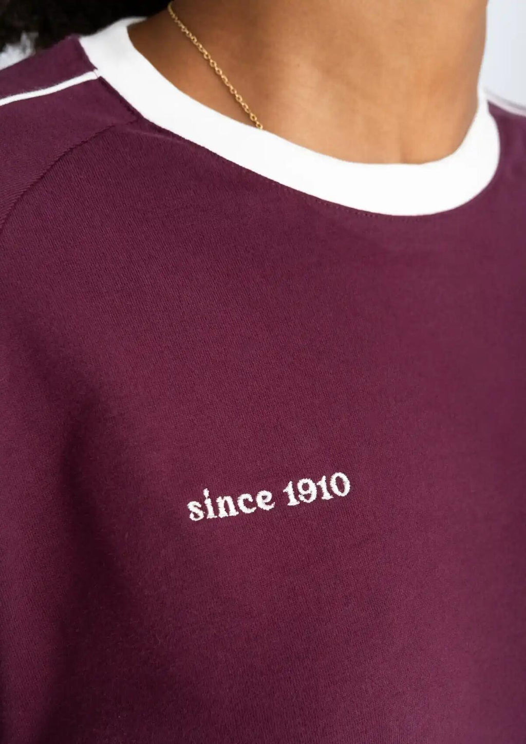 T-Shirt  "Retro Sport" aubergine