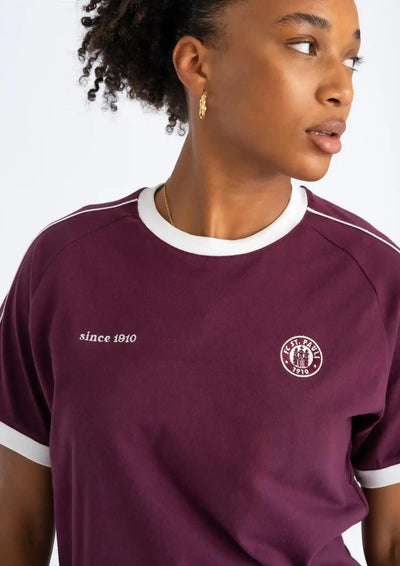 T-Shirt  "Retro Sport" aubergine