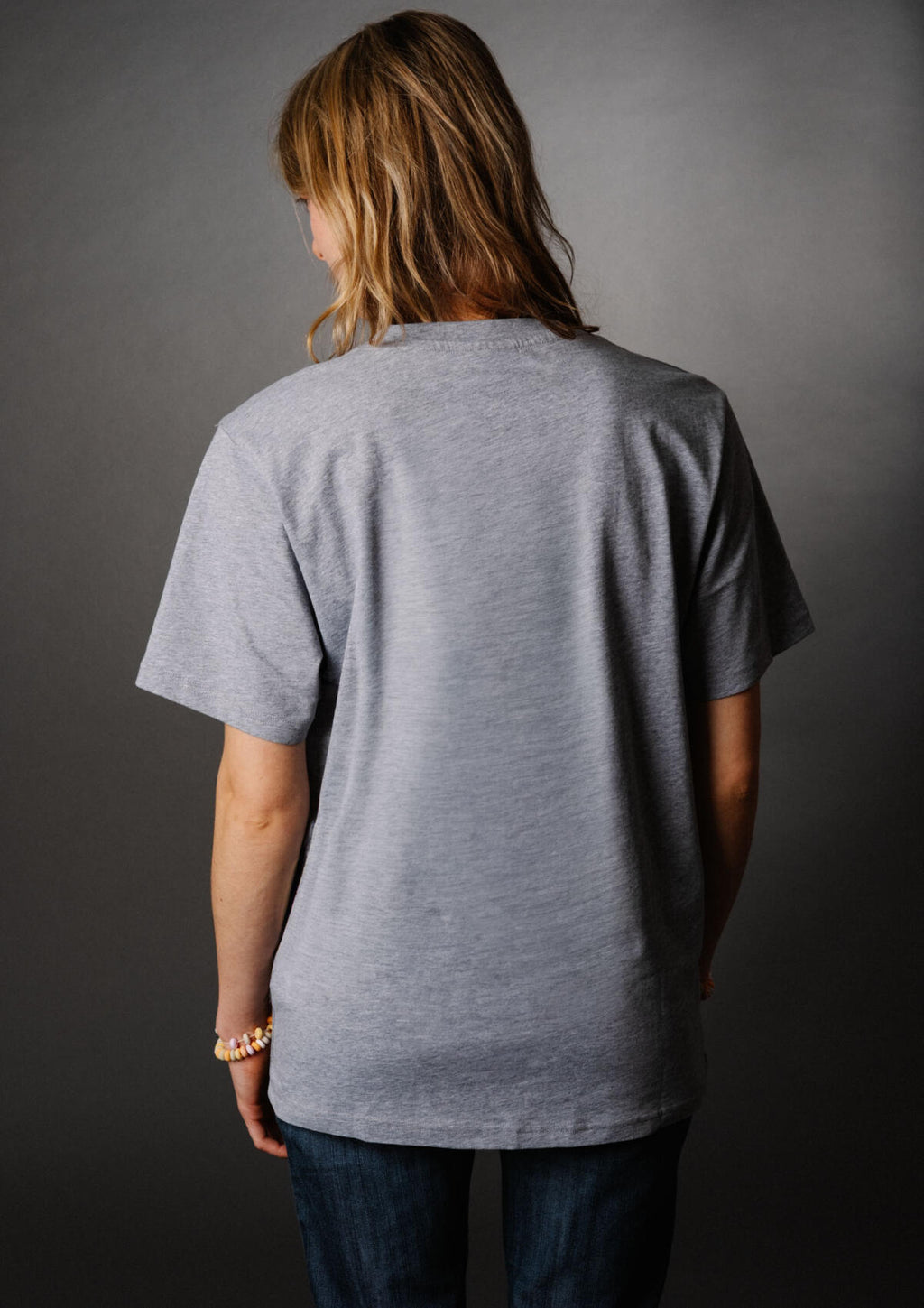 T-Shirt Rainbow Circle -Grey Melange