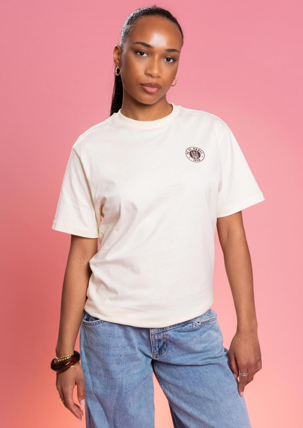 T-Shirt "FÜR ST PAULI Ice Cream" creme