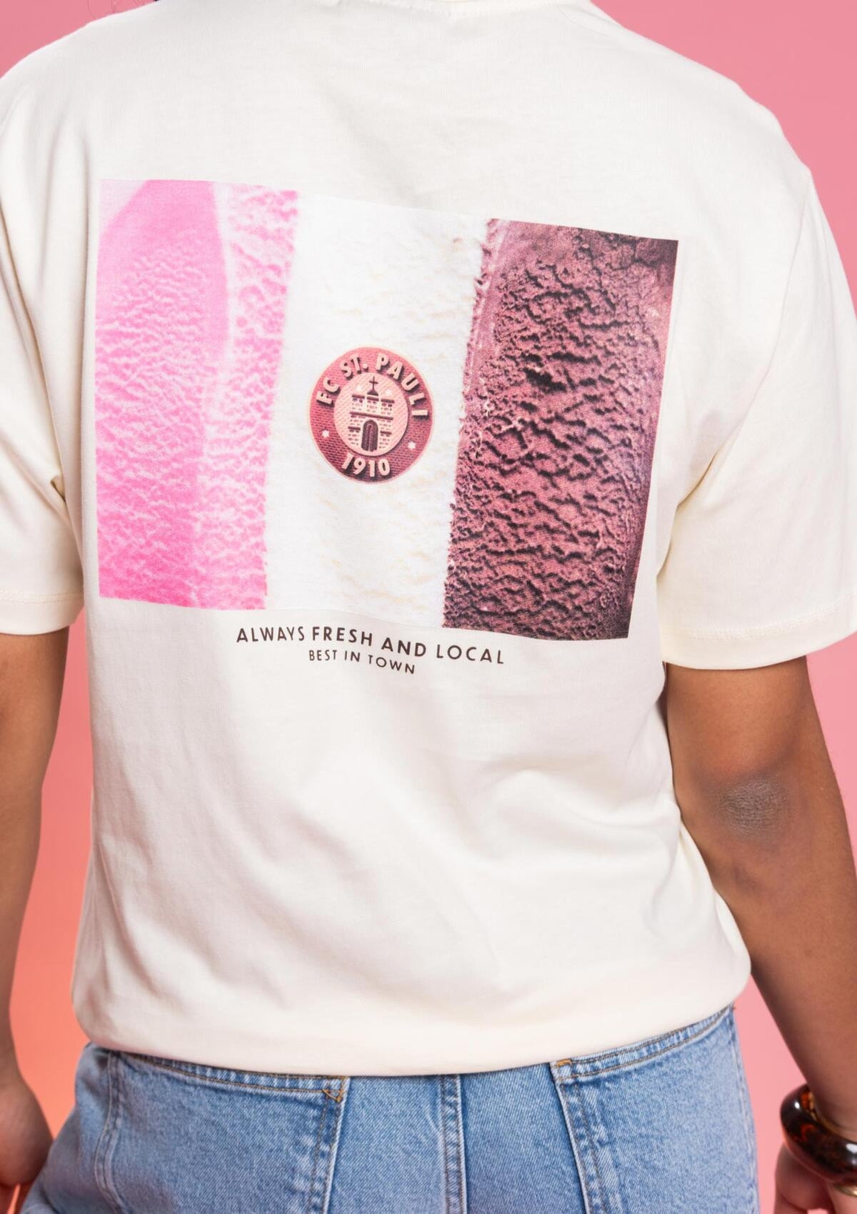 T-Shirt "FÜR ST PAULI Ice Cream" creme