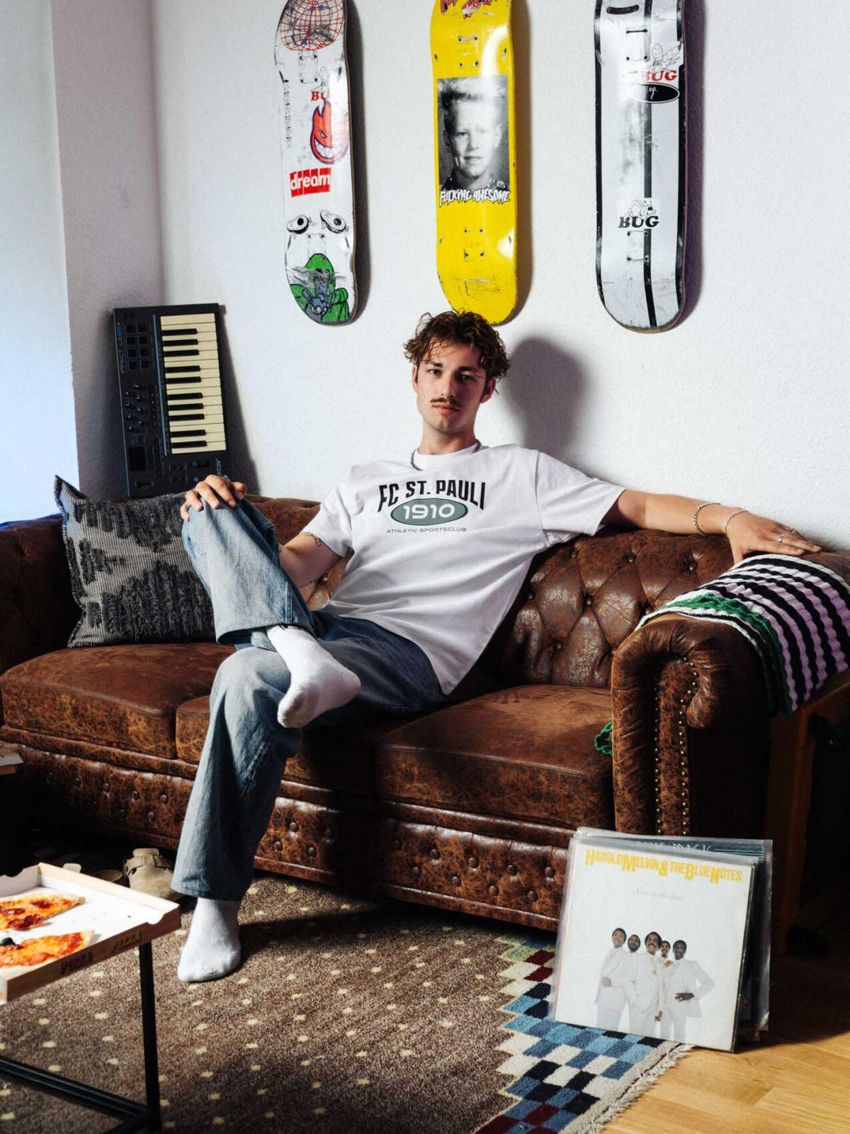 T-Shirt "90s Brit Pop weiss"