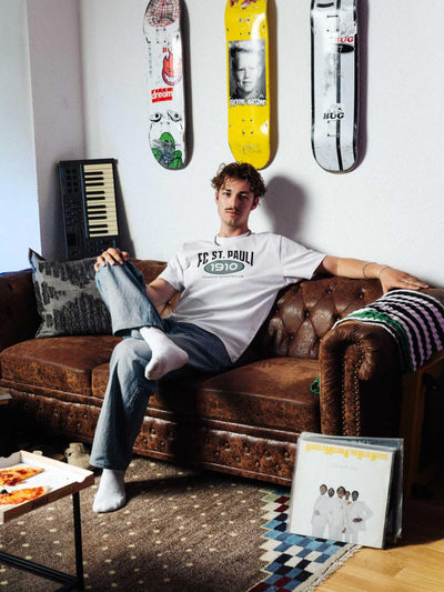 T-Shirt "90s Brit Pop weiss"