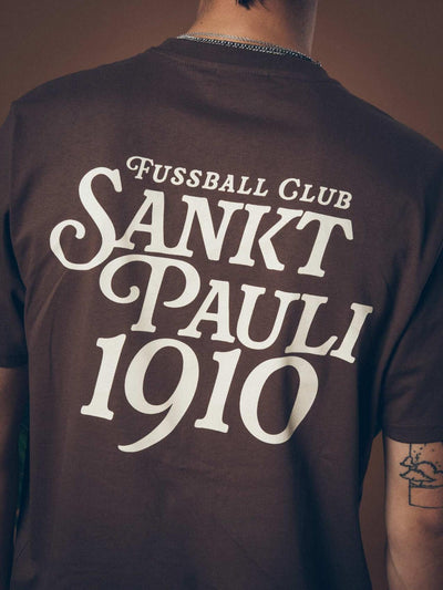 T-Shirt "Fussball Club 1910" braun
