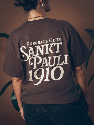 T-Shirt "Fussball Club 1910" braun
