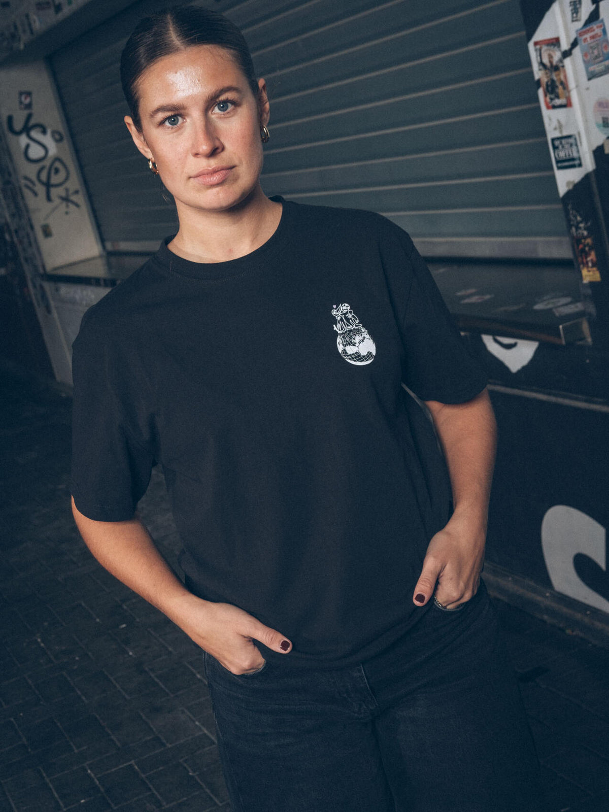 T-Shirt "Clepto x St. Pauli World" schwarz