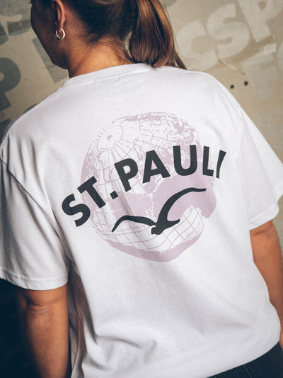 T-Shirt "Clepto x St. Pauli World" weiß