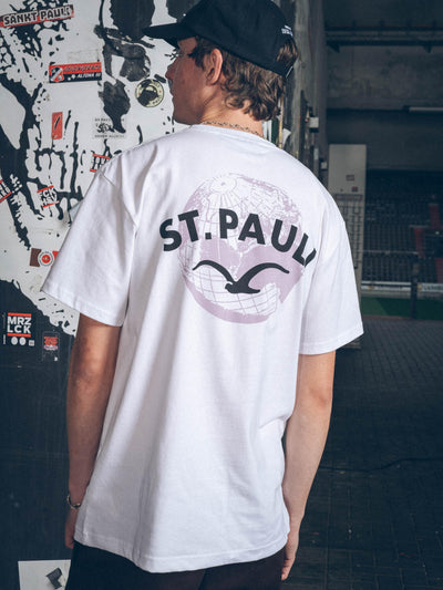 T-Shirt "Clepto x St. Pauli World" weiß