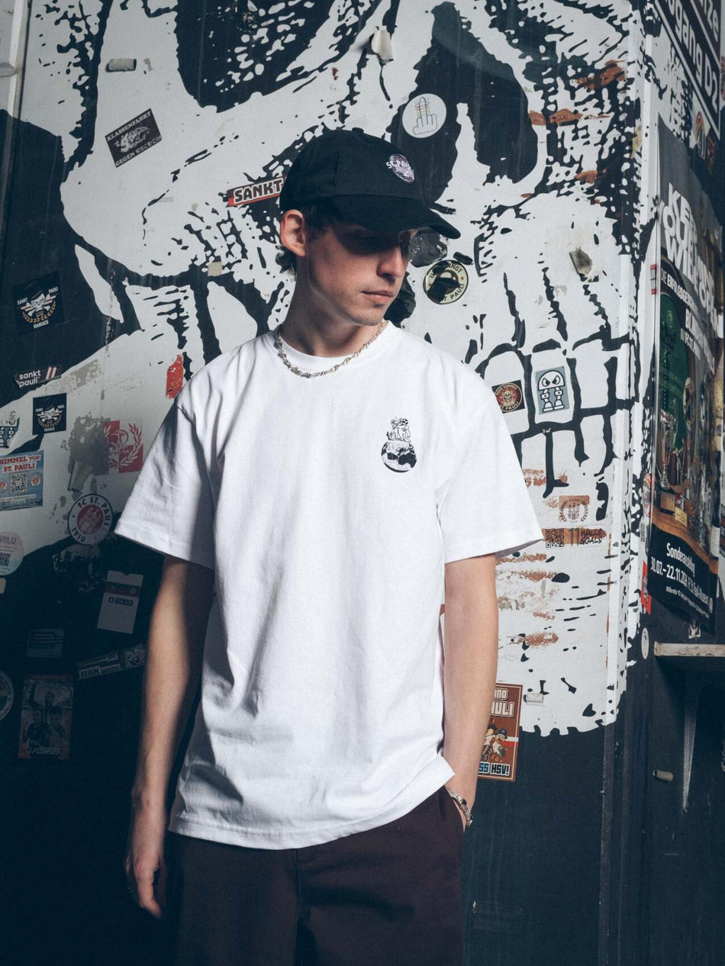 T-Shirt "Clepto x St. Pauli World" weiß