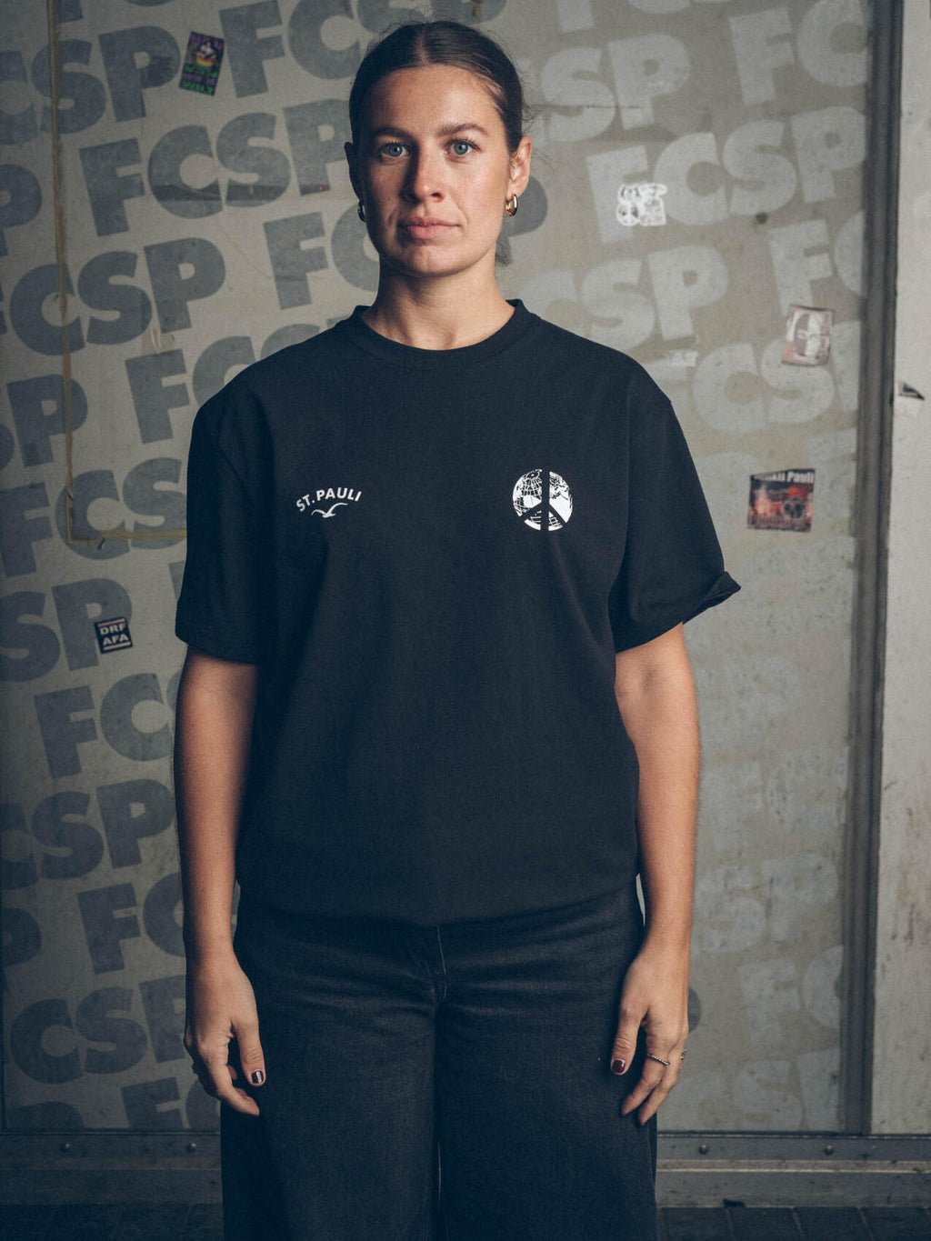 T-Shirt "Clepto x St. Pauli Peace" schwarz