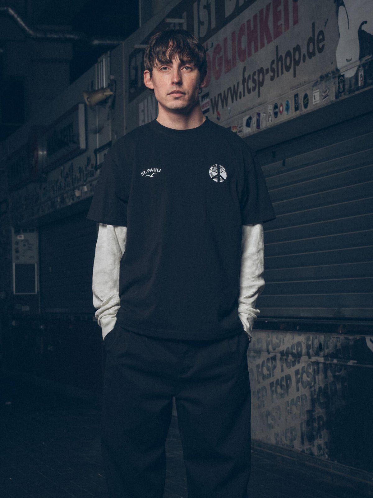 T-Shirt "Clepto x St. Pauli Peace" schwarz