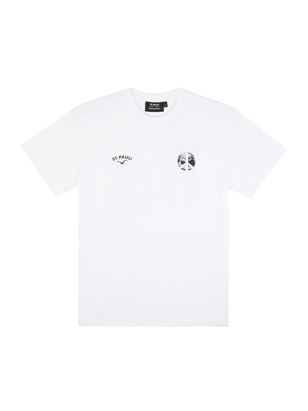 T-Shirt "Clepto x St. Pauli Peace" weiß