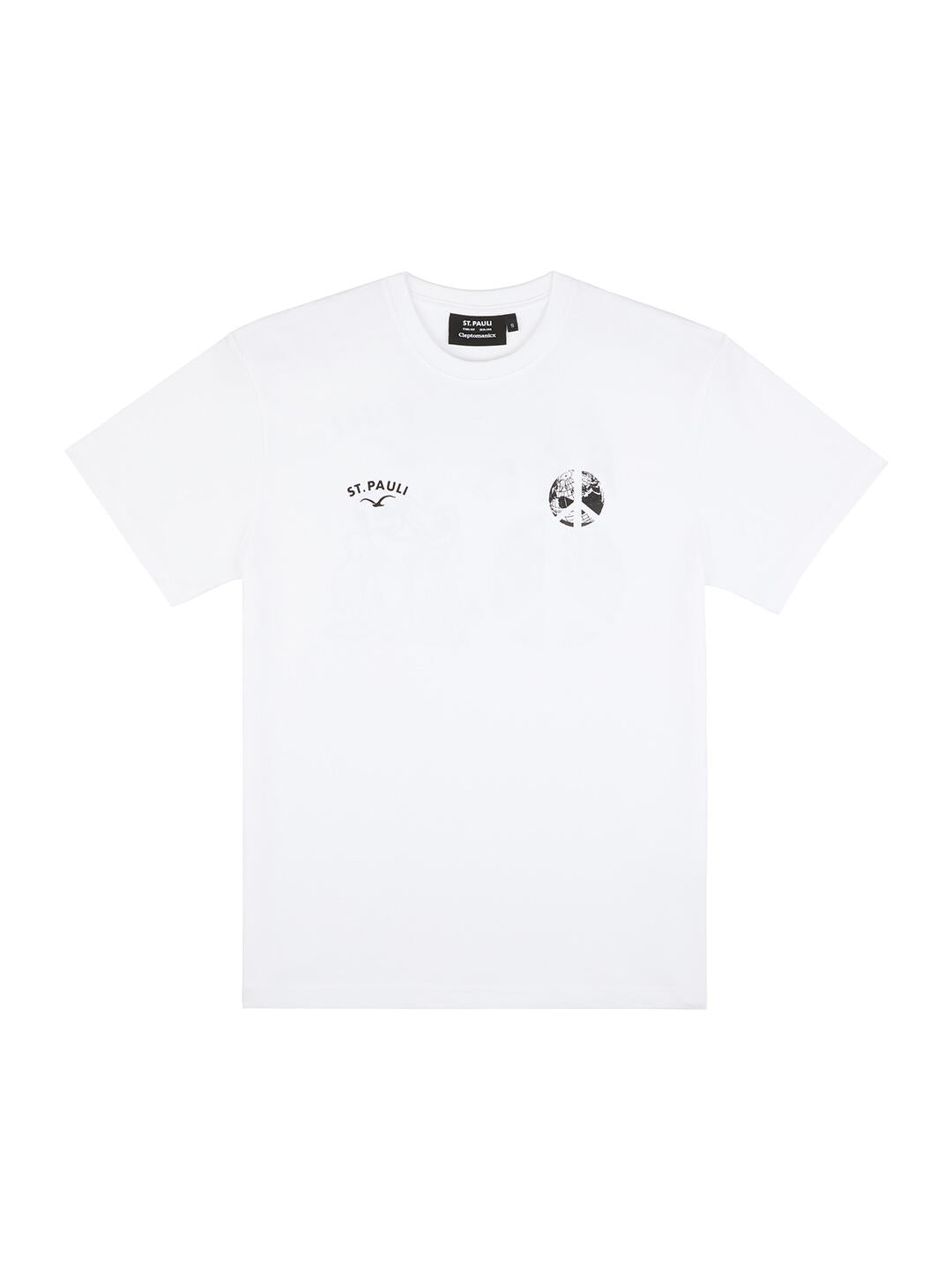 T-Shirt "Clepto x St. Pauli Peace" weiß