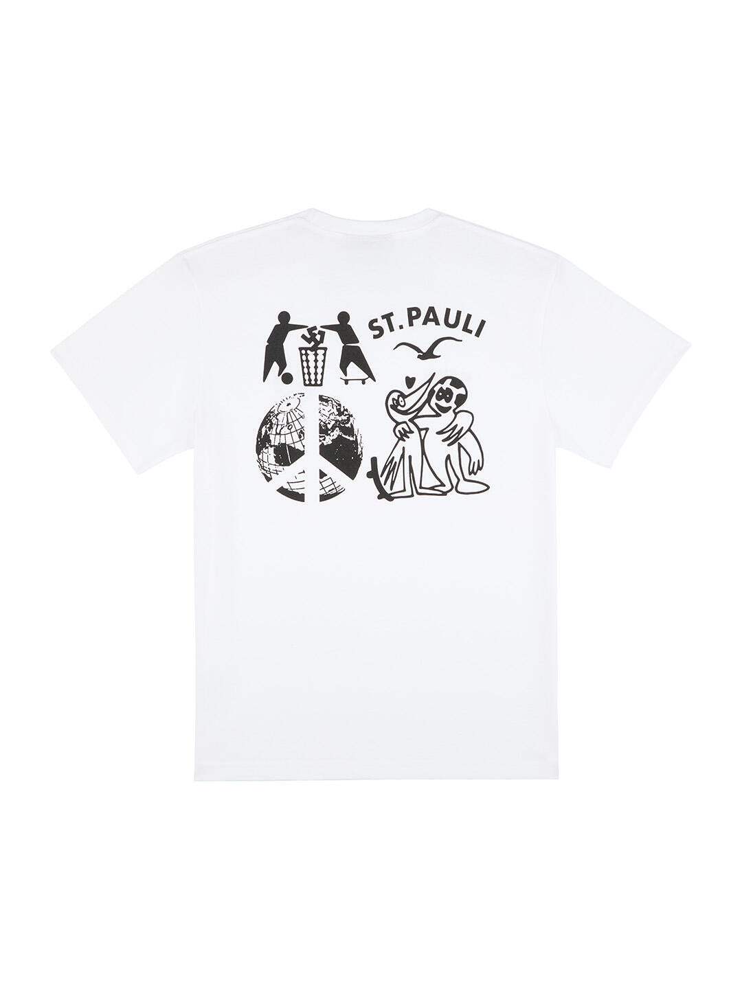 T-Shirt "Clepto x St. Pauli Peace" weiß