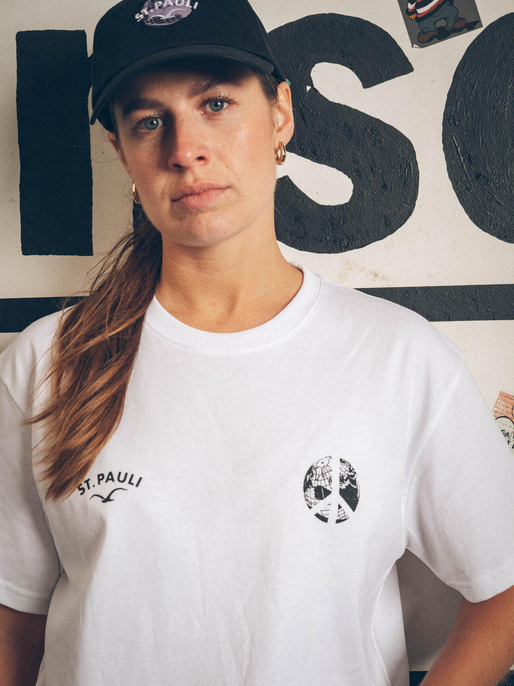 T-Shirt "Clepto x St. Pauli Peace" weiß