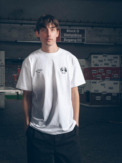 T-Shirt "Clepto x St. Pauli Peace" weiß