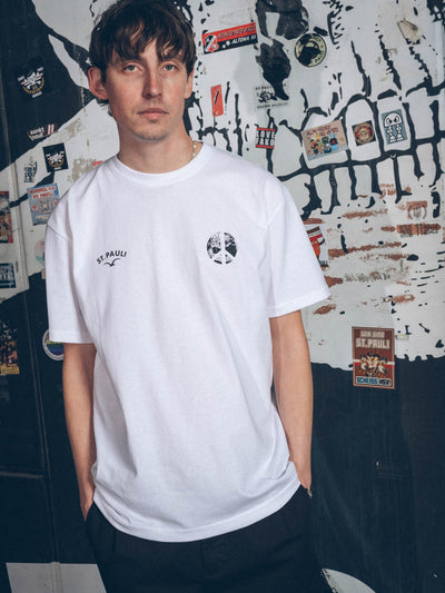 T-Shirt "Clepto x St. Pauli Peace" weiß