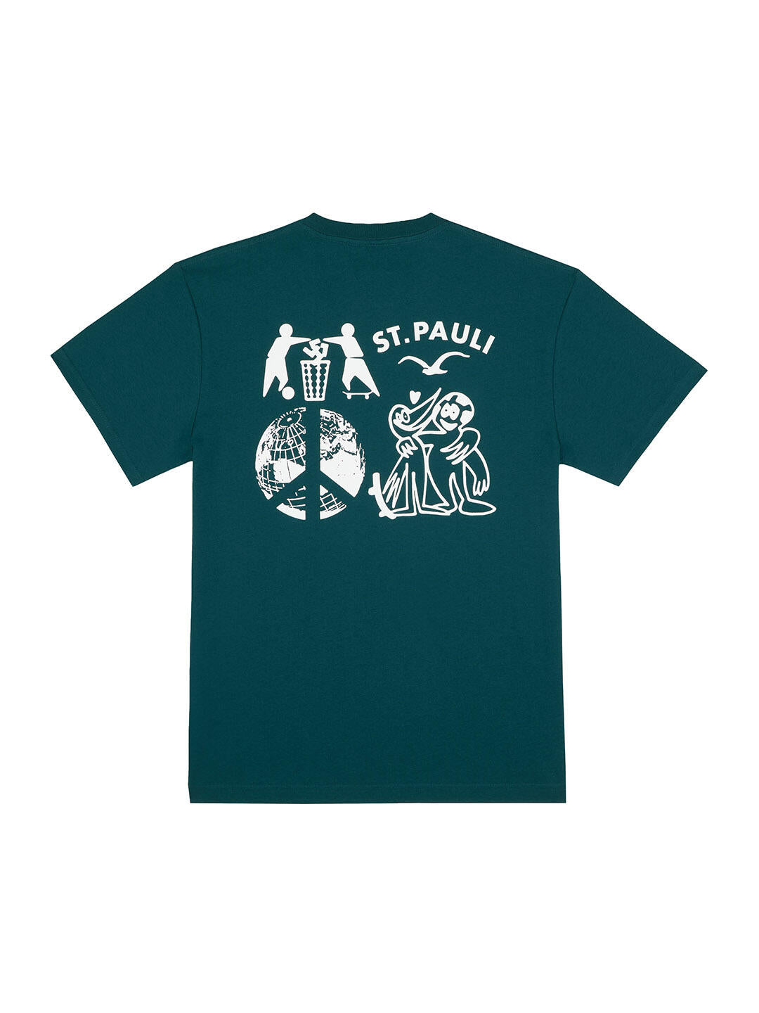 T-Shirt "Clepto x St. Pauli Peace" grün