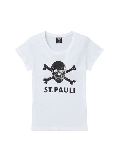 T-Shirt - tailliert "Totenkopf Weiss"