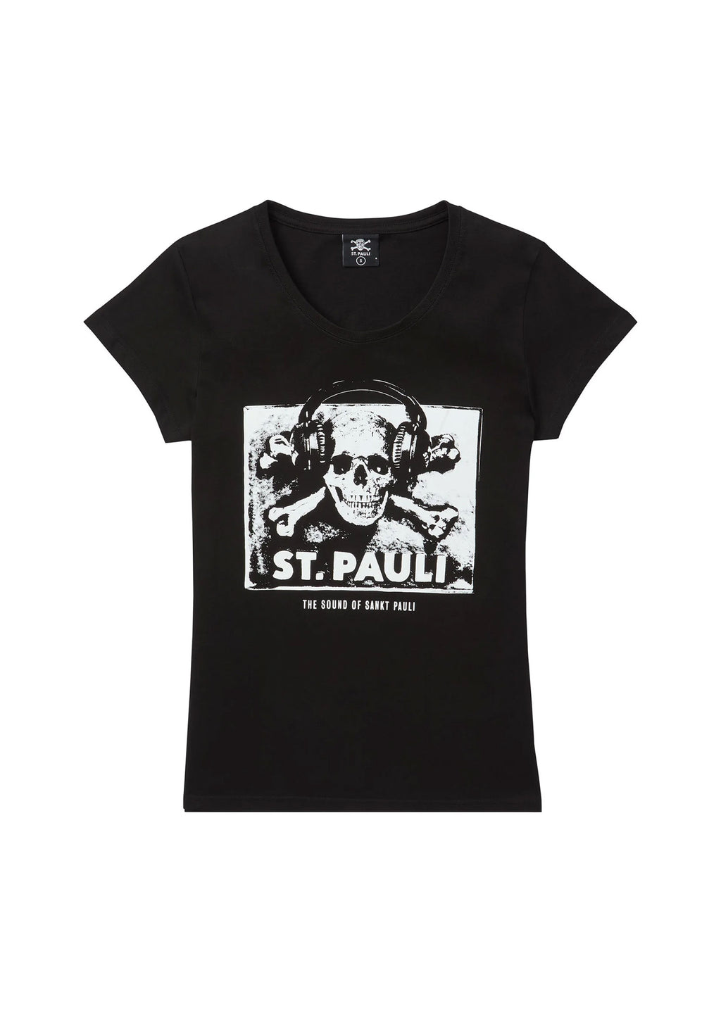 T-Shirt -tailliert "Sound Schwarz"