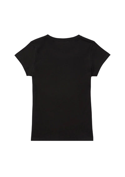 T-Shirt -tailliert "Sound Schwarz"