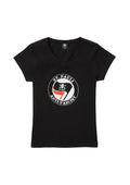 T-Shirt - tailliert "Anti Fascist Schwarz"