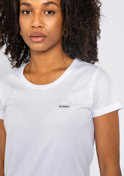 T-Shirt tailliert "ST. PAULI PURE" weiss