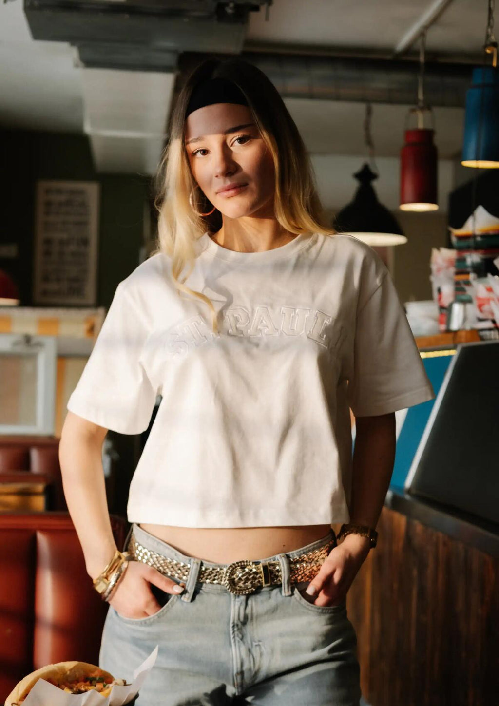 T-Shirt "St. Pauli College Club" cropped