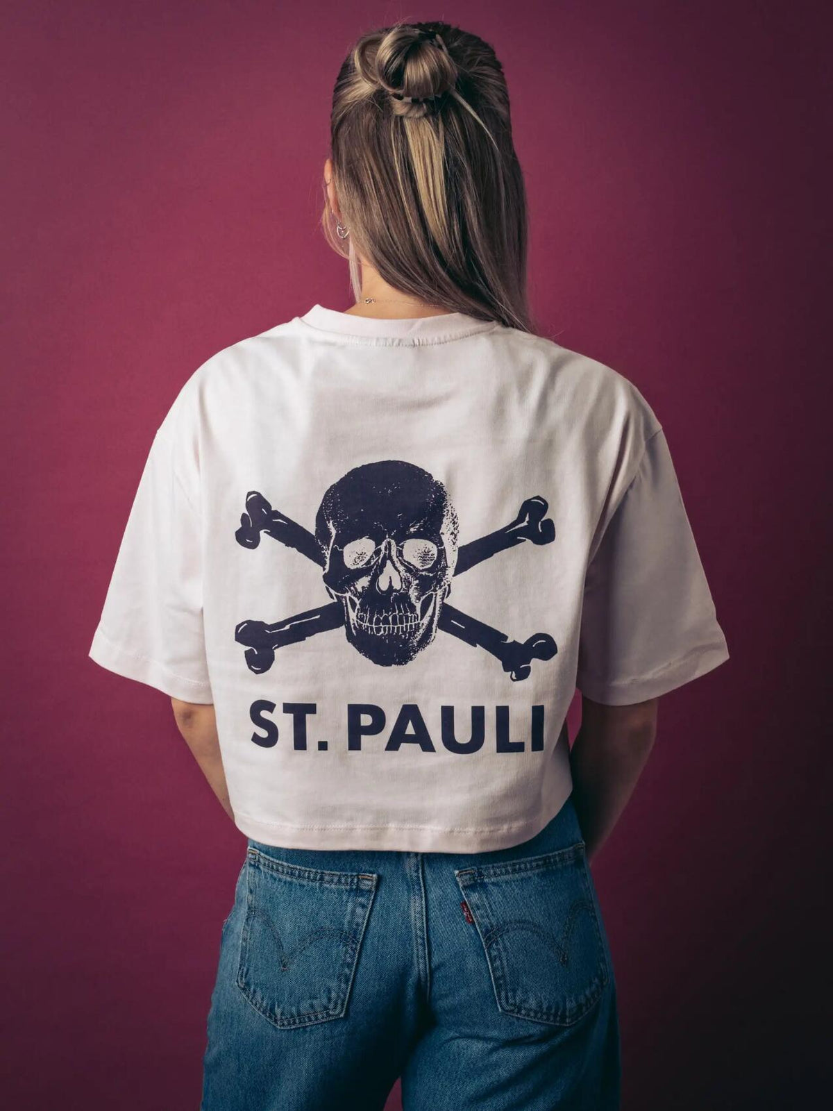 T-Shirt "Rose / Plum" cropped