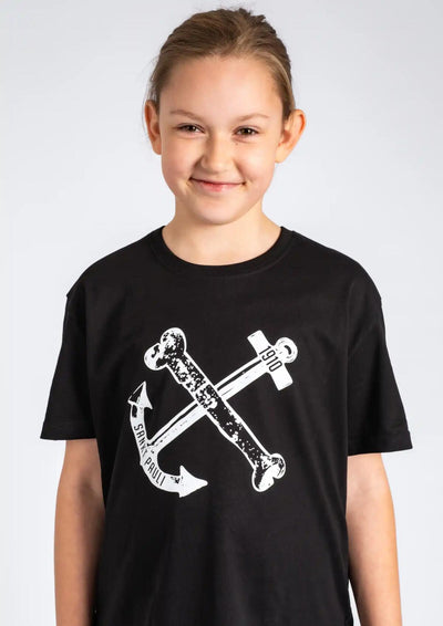Kinder T-Shirt Anker Schwarz