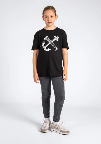 Kinder T-Shirt Anker Schwarz