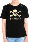 Kinder T-Shirt Schwarz-Gold