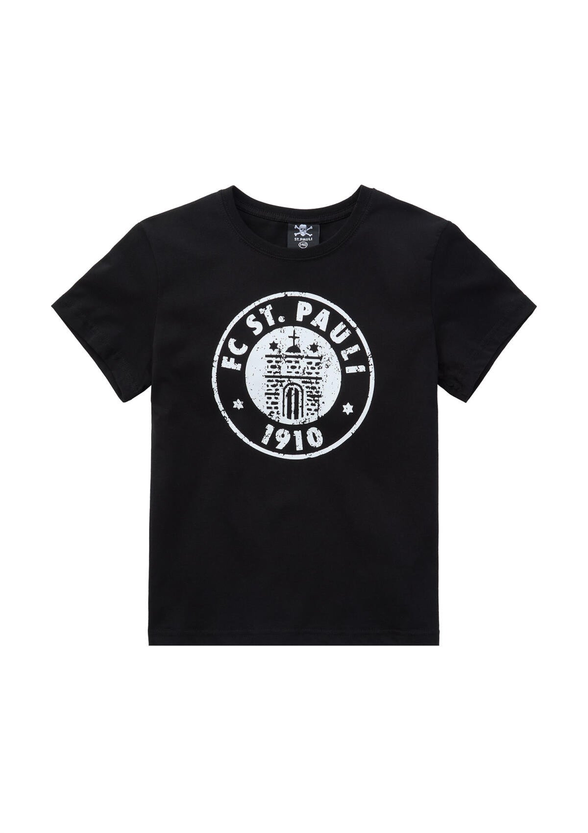Kinder T-Shirt Logo Schwarz-Weiß