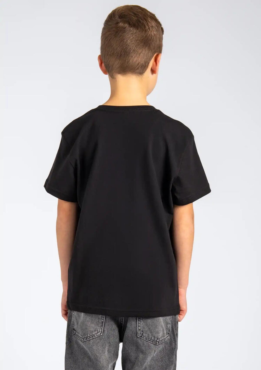 Kinder T-Shirt Logo Schwarz-Weiß