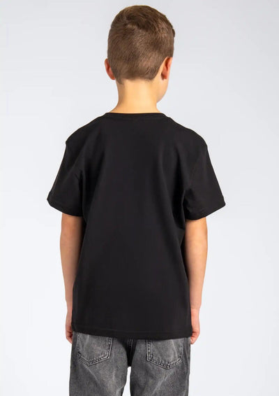 Kinder T-Shirt Logo Schwarz-Weiß