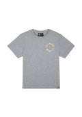 Kinder T-Shirt Rainbow Circle - Grey Melange