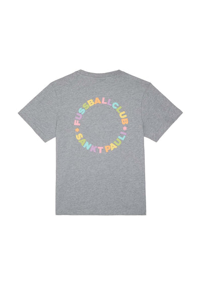 Kinder T-Shirt Rainbow Circle - Grey Melange