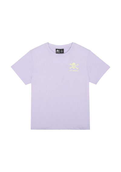 Kinder T-Shirt "Lavender / Lime"