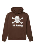 Kapuzenpullover Totenkopf Braun