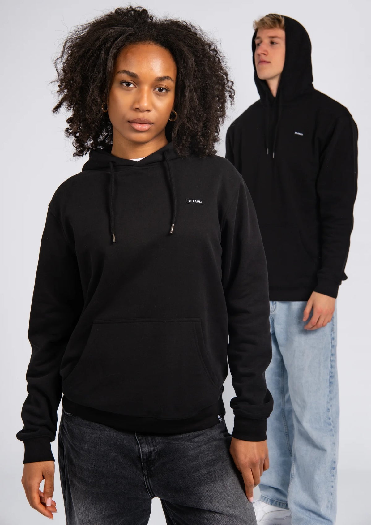 Kapuzenpullover "ST. PAULI PURE" schwarz