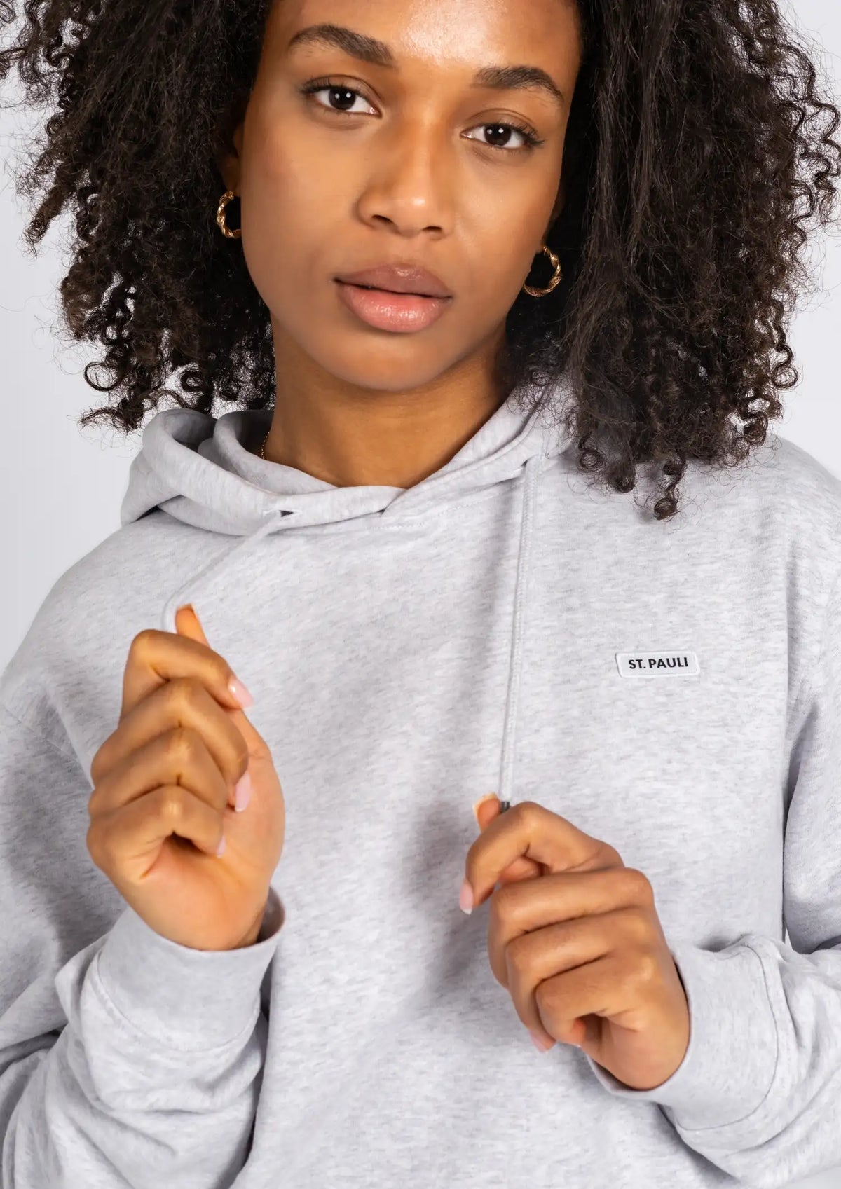 Kapuzenpullover "ST. PAULI PURE" hellgrau