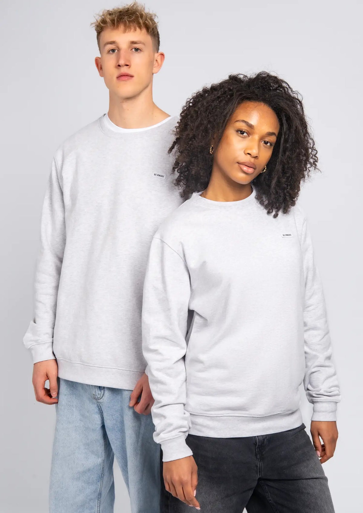 Sweater "ST. PAULI PURE" hellgrau