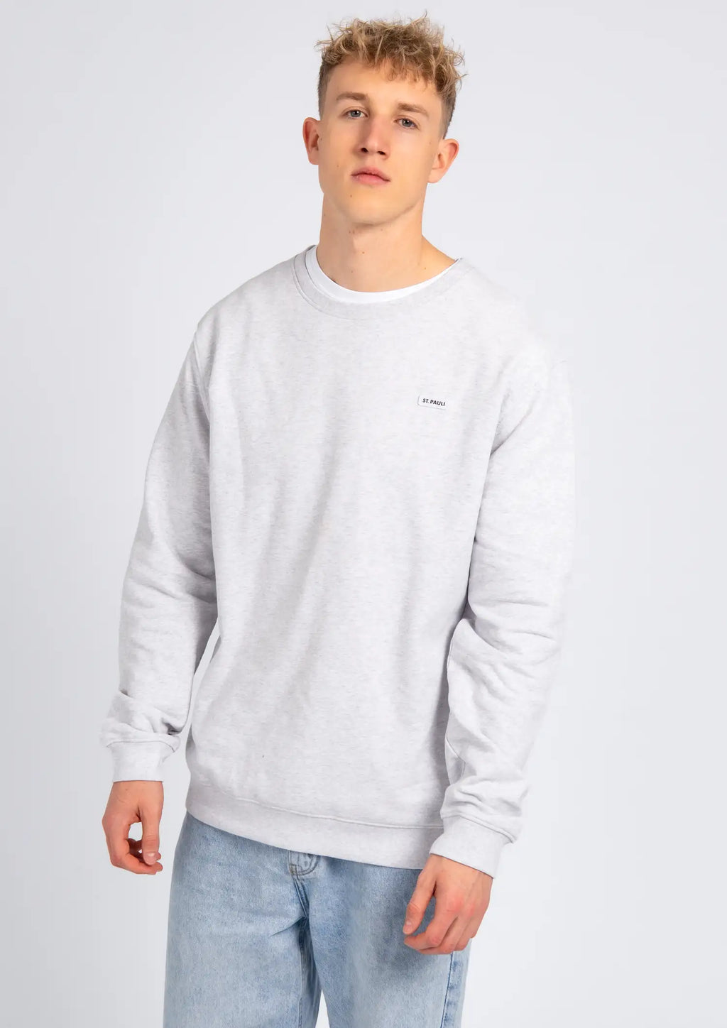 Sweater "ST. PAULI PURE" hellgrau