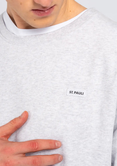 Sweater "ST. PAULI PURE" hellgrau