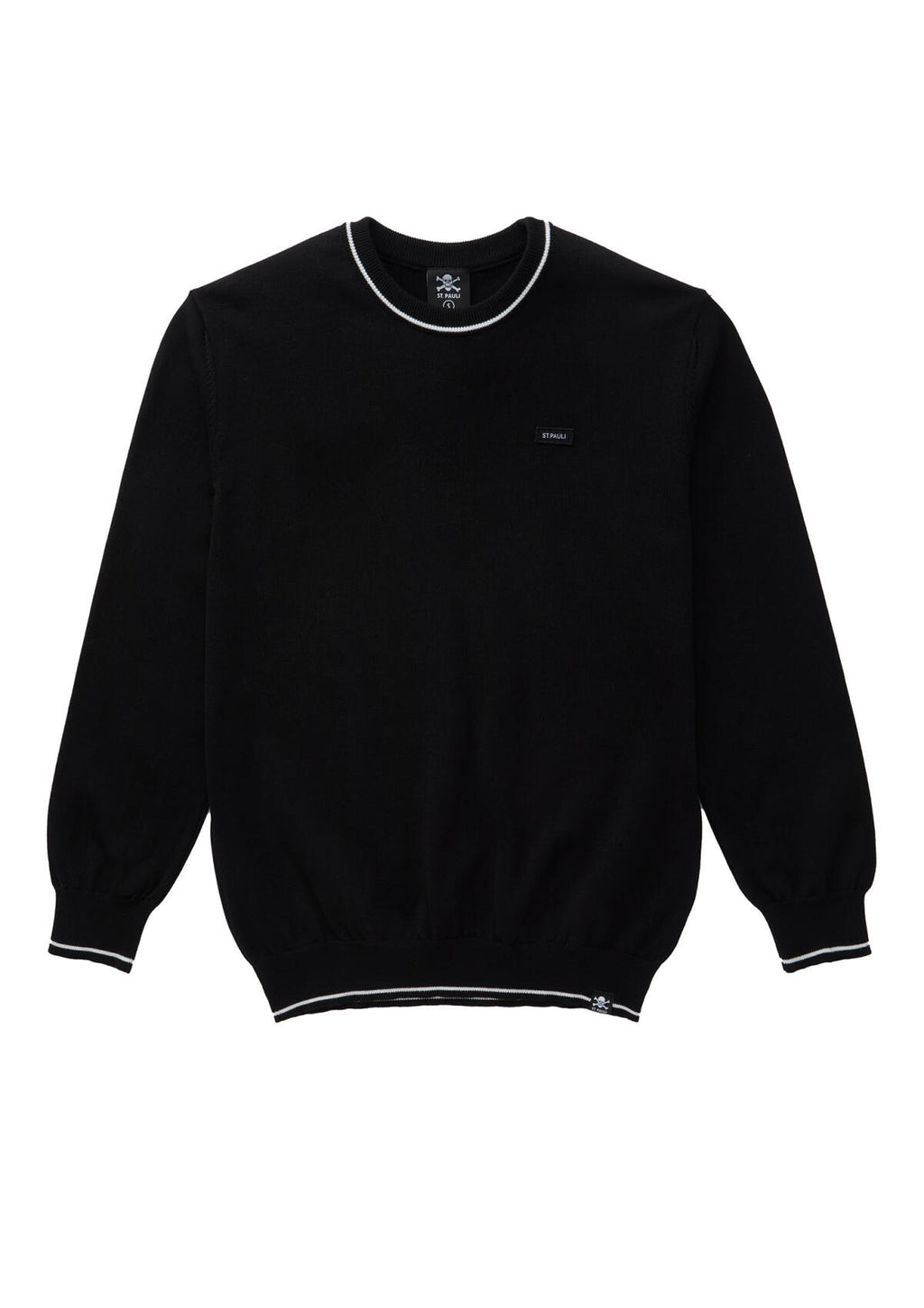 Strickpullover "ST. PAULI PURE" schwarz