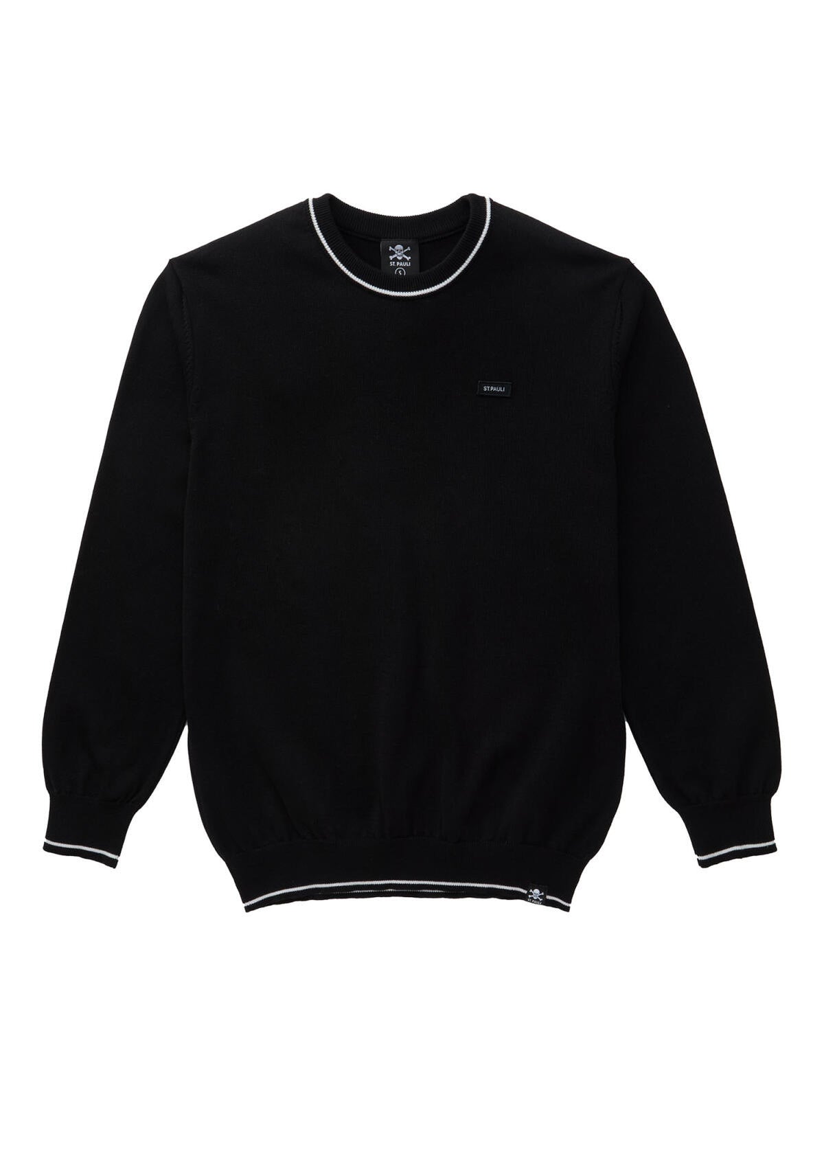 Strickpullover "ST. PAULI PURE" schwarz