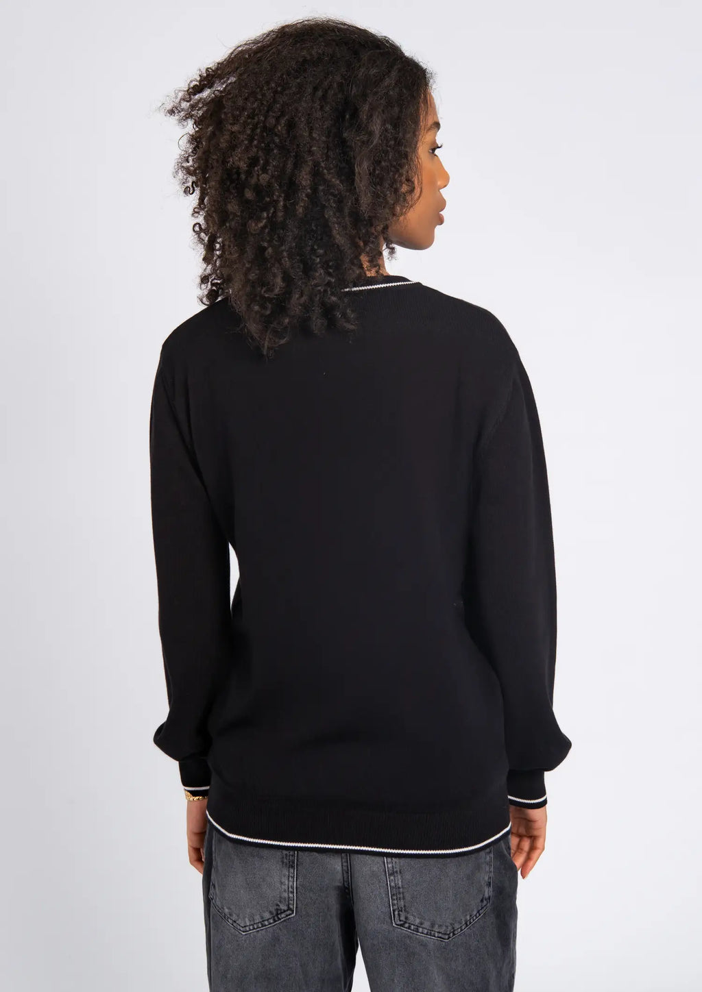 Strickpullover "ST. PAULI PURE" schwarz