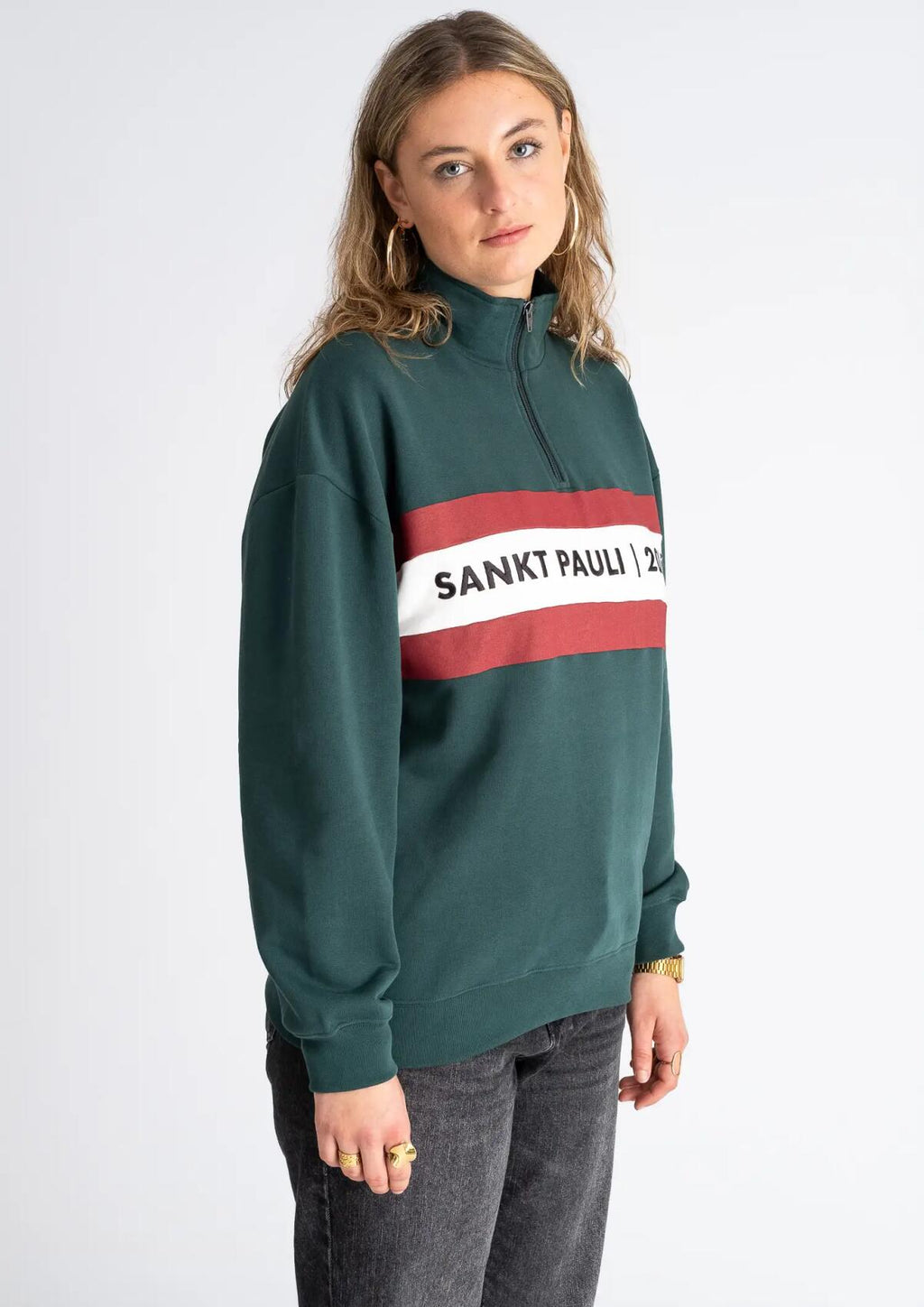Zipped Sweater "SANKT PAULI 20359"