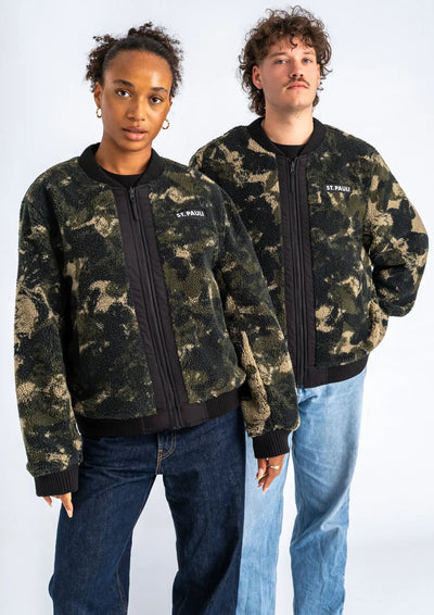 Wende-Bomberjacke "Skullouflage"